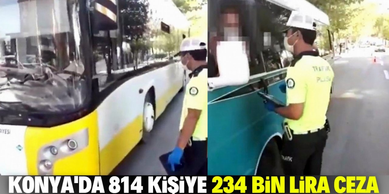 Konya'da trafik denetimleri devam ediyor: 234 bin TL ceza yazıldı