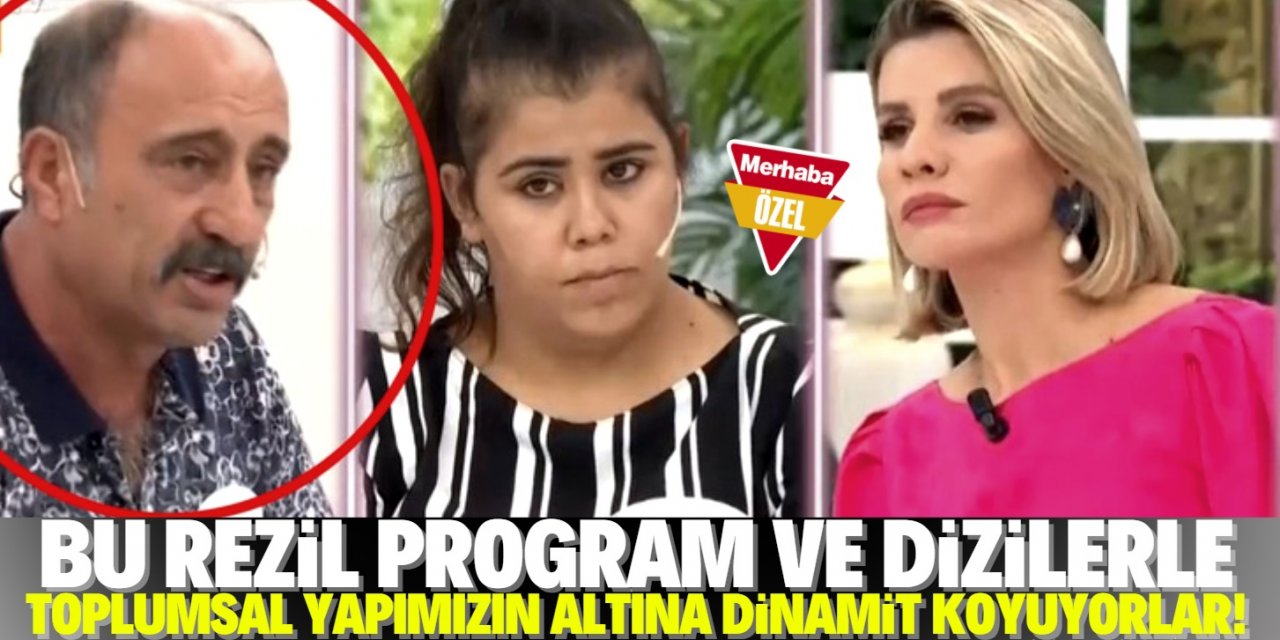 "Bu dizi ve programlarla topluma ayar veriliyor!"