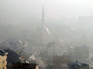 Konya'da hava ulaşımına sis engeli