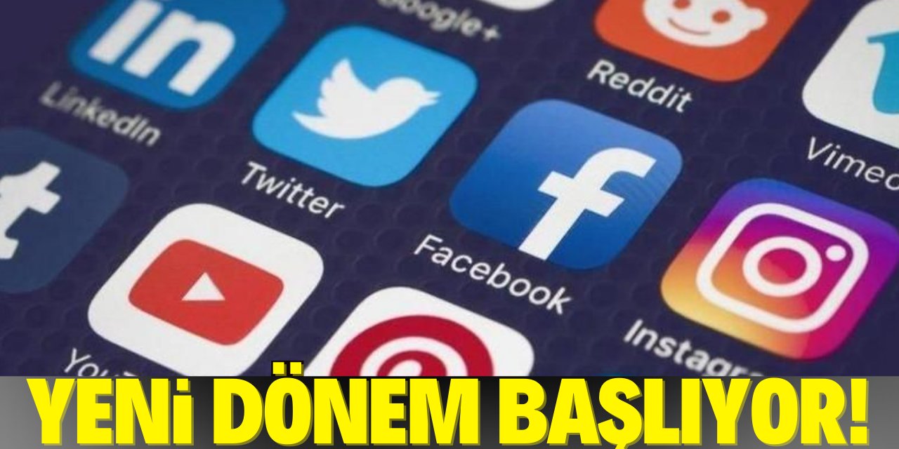 Sosyal medyada yeni dönem başlıyor! Yasa yürürlüğe girdi