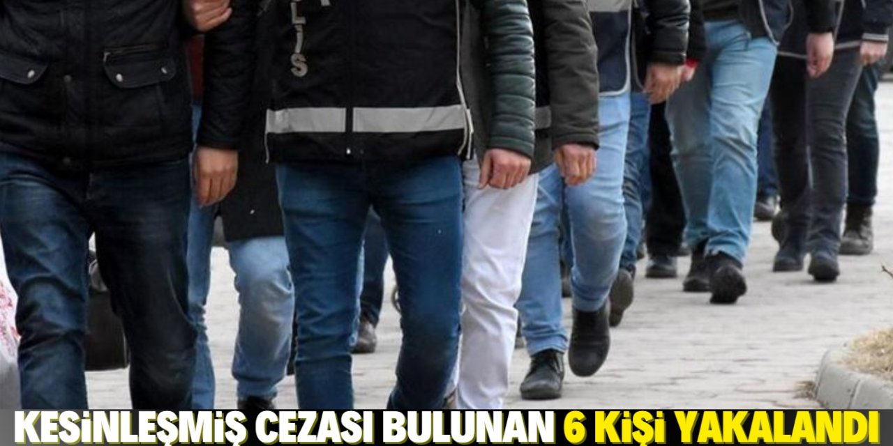 Konya'da polis tarafından aranan 6 kişi yakalandı