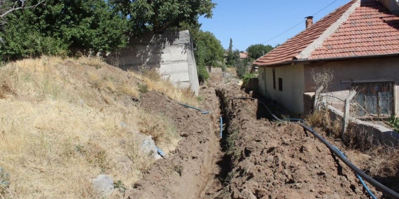 Aksaray’da Sarıhasanlı içme suyu şebeke yenileme işi tamamlandı