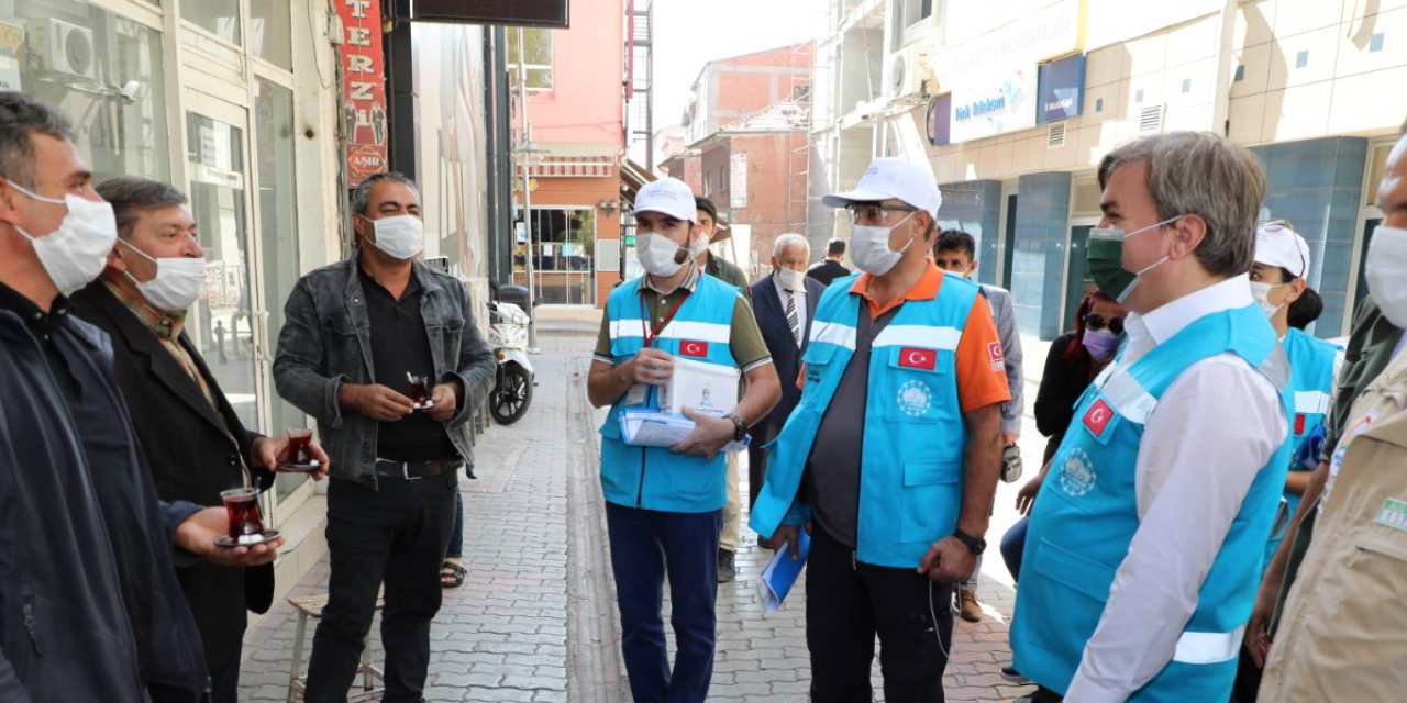 Konya, Aksaray, Afyonkarahisar ve Karaman'da Kovid-19 denetimi yapıldı