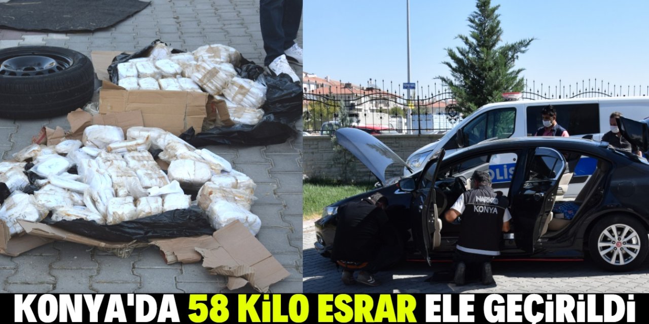 Konya'da uyuşturucu operasyonunda yabancı uyruklu 4 zanlı yakalandı
