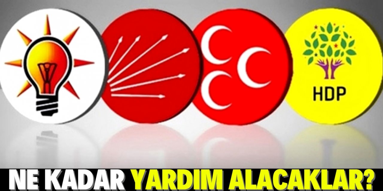 Partiler 2021'de ne kadar siyasi yardım alacak?