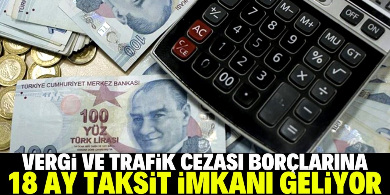 Vergi ve trafik borçlarına 18 ay taksit imkanı geliyor