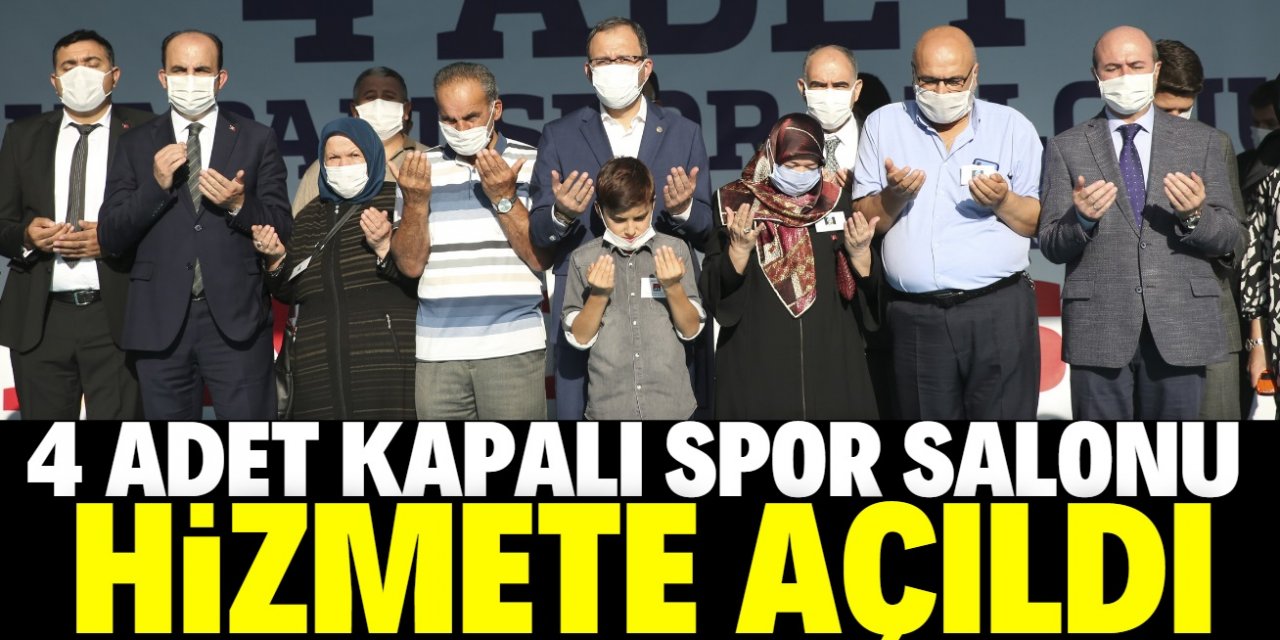 Gençlik ve Spor Bakanı Kasapoğlu, Konya'daki spor salonlarının açılışını yaptı