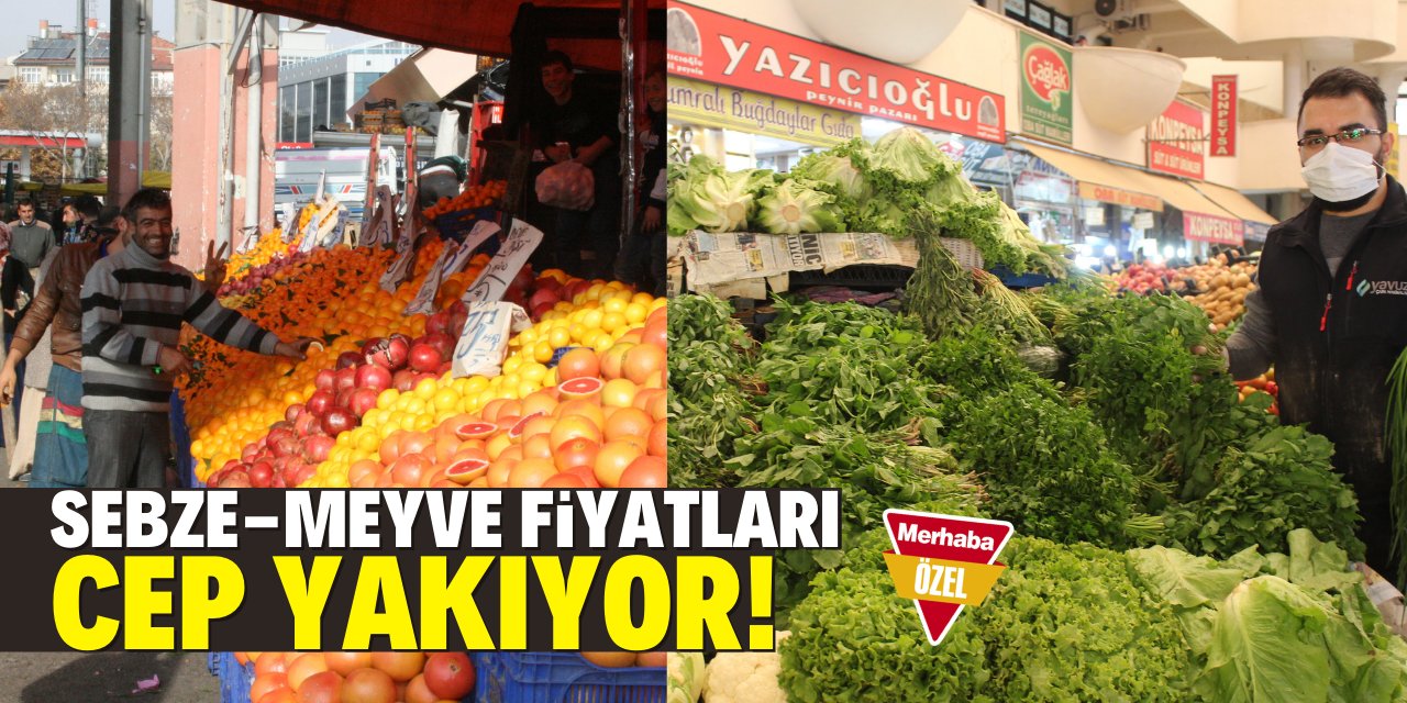 Sebze meyve fiyatları yükseldi