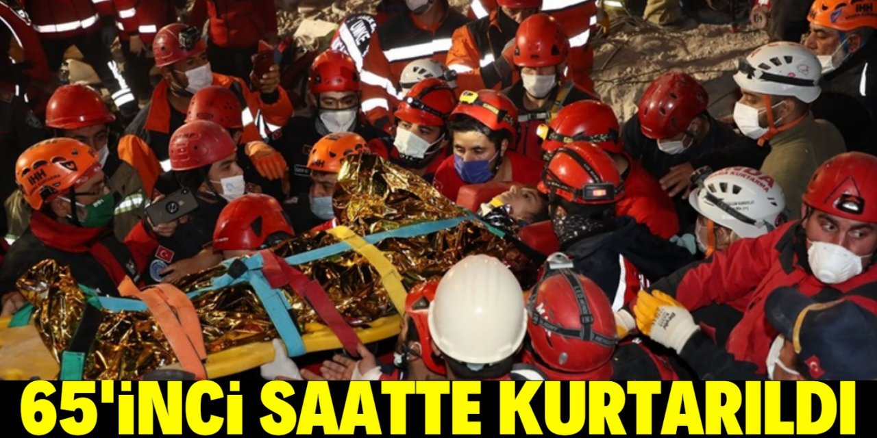 İzmir'deki depremde mucize kurtuluş