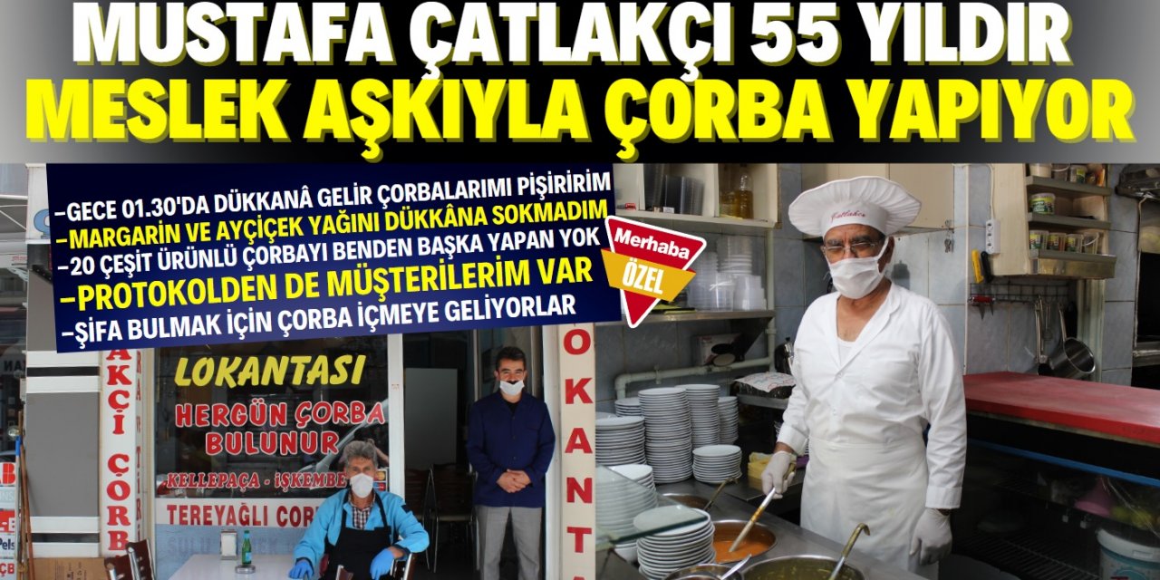 Konya'nın 55 yıllık çorba ustası: Mustafa Çatlakçı