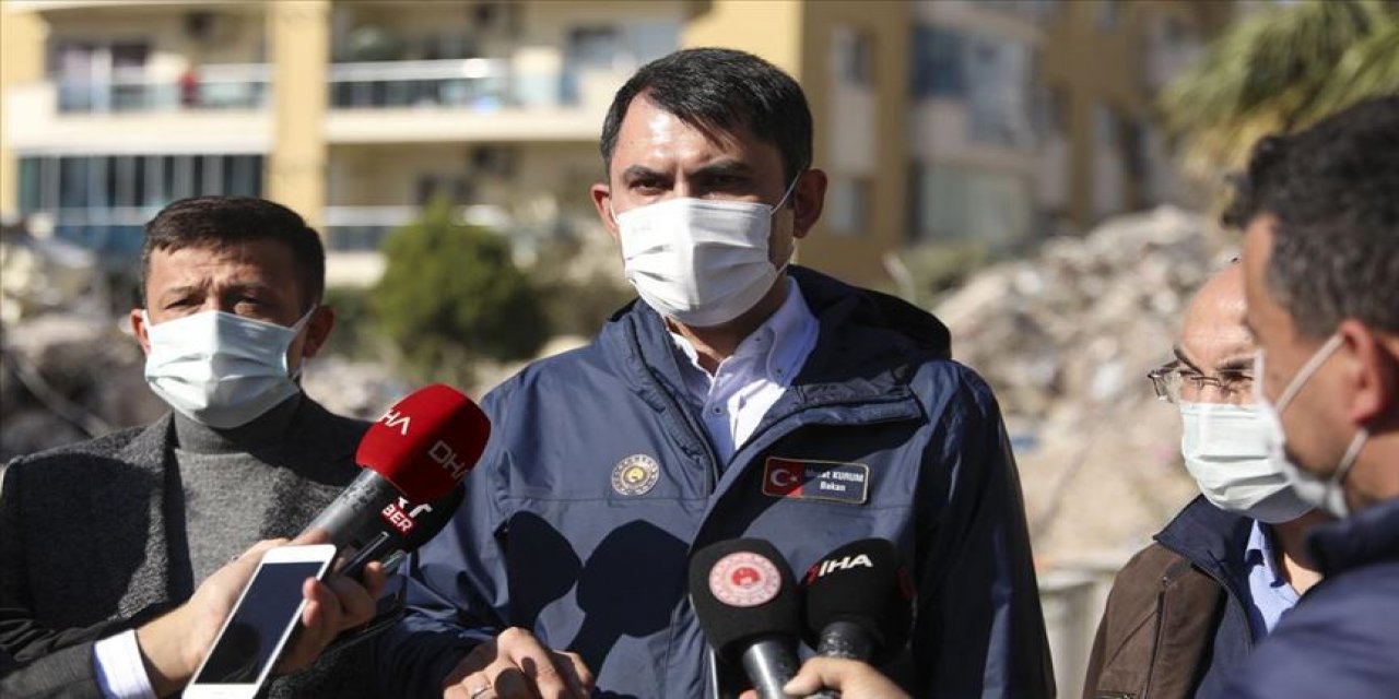 Bakan Kurum: İzmir'deki deprem sonrası 50 binada tahliye çalışmalarını tamamladık, yıkım süreçlerini de başlatacağız