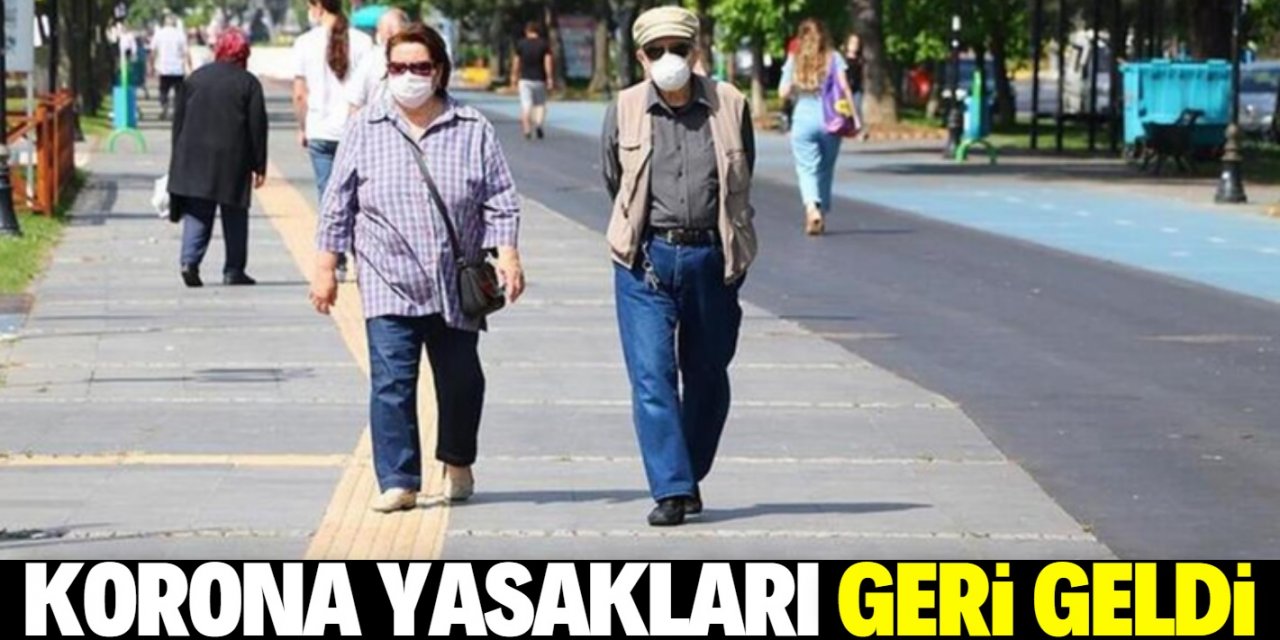 Konya'da 65 yaş ve üzeri vatandaşlara sokağa çıkma kısıtlaması