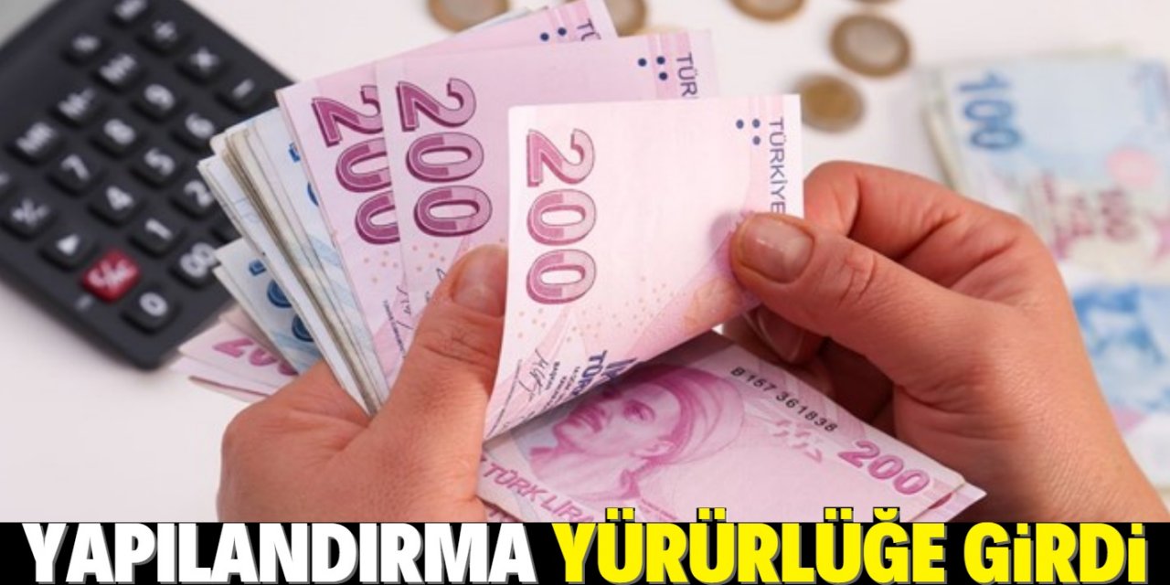 Vergi ve prim borcu yapılandırması Resmi Gazete'de yayımlandı