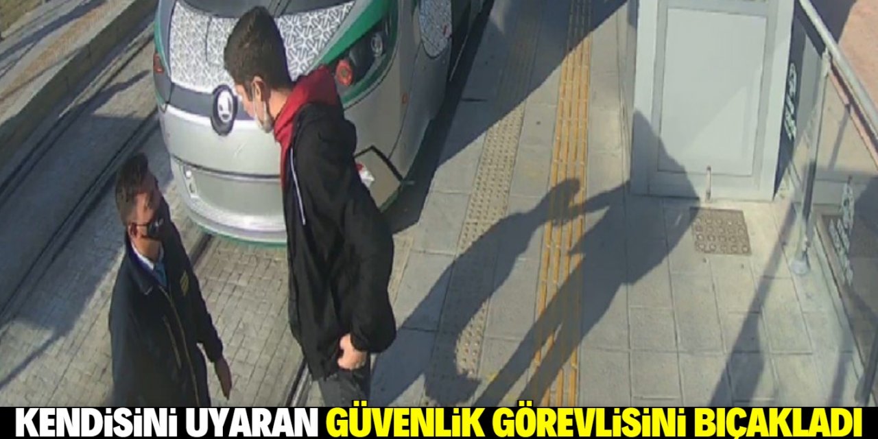 Konya'da bir şahıs kendisini uyaran güvenlik görevlisini bıçakladı