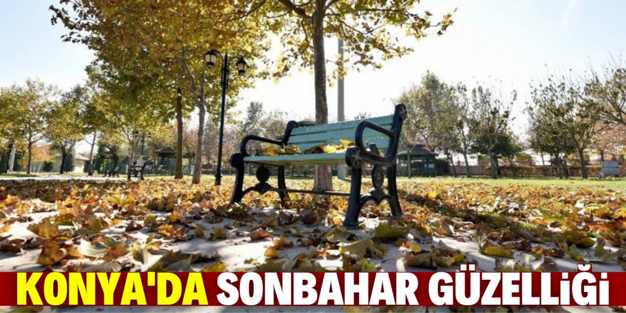 Konya'nın Karatay ilçesinde sonbahar güzelliği