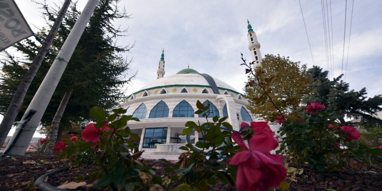 Selçuklu’da cami avluları yeşile bürünüyor