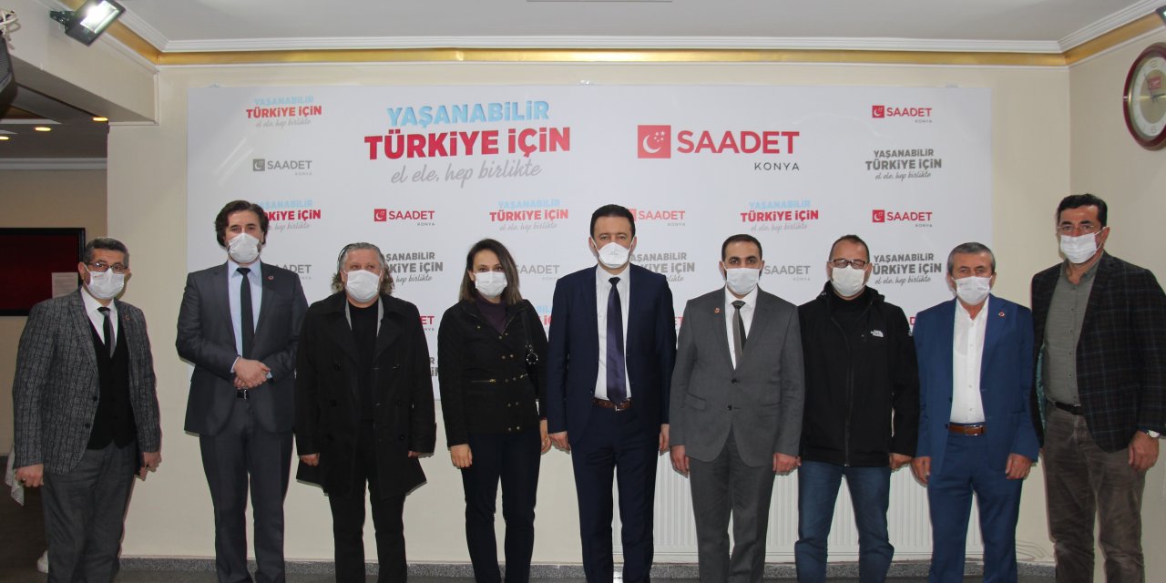 Saadet Konya'ya tebrik ziyaretleri sürüyor