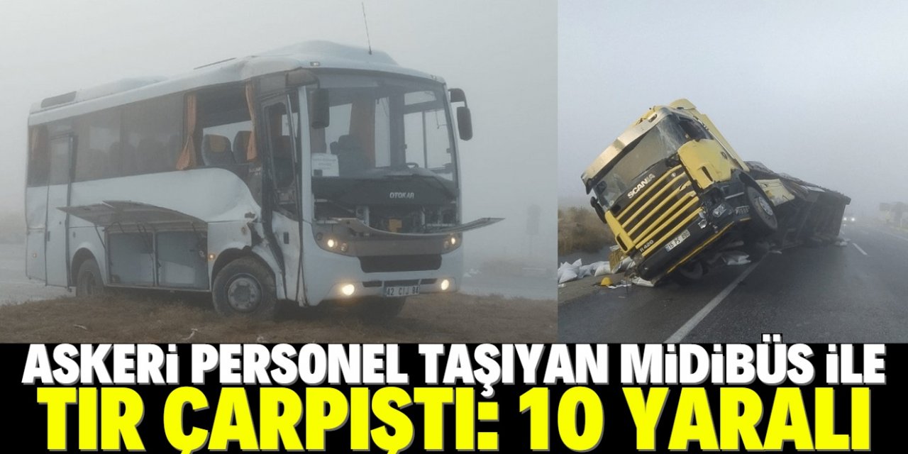 Konya’da sis kazaya neden oldu: 10 yaralı