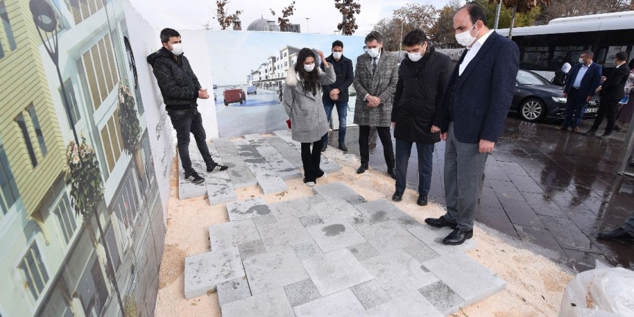 Başkan Altay, Alaaddin cephe düzenleme çalışmalarını inceledi