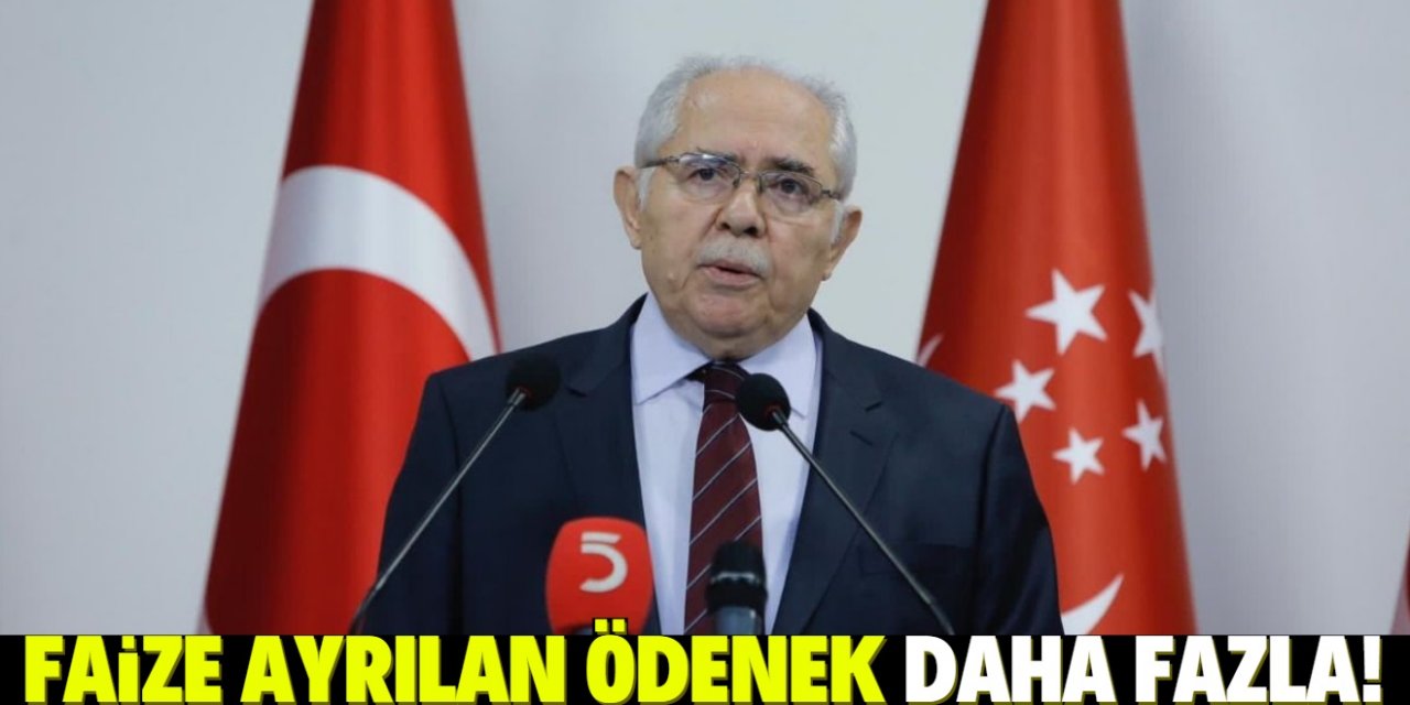 "Faize ayrılan ödenek yatırıma ayrılandan fazla"