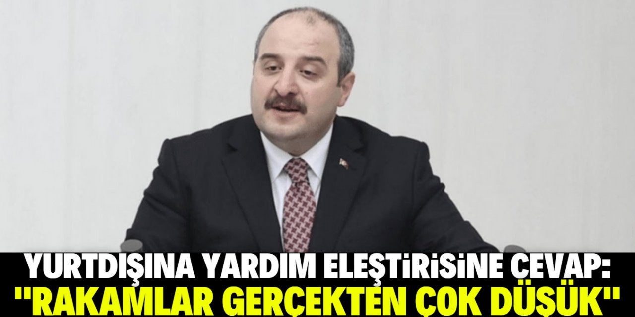 Varank’tan "yurt dışına yardım" eleştirilerine cevap