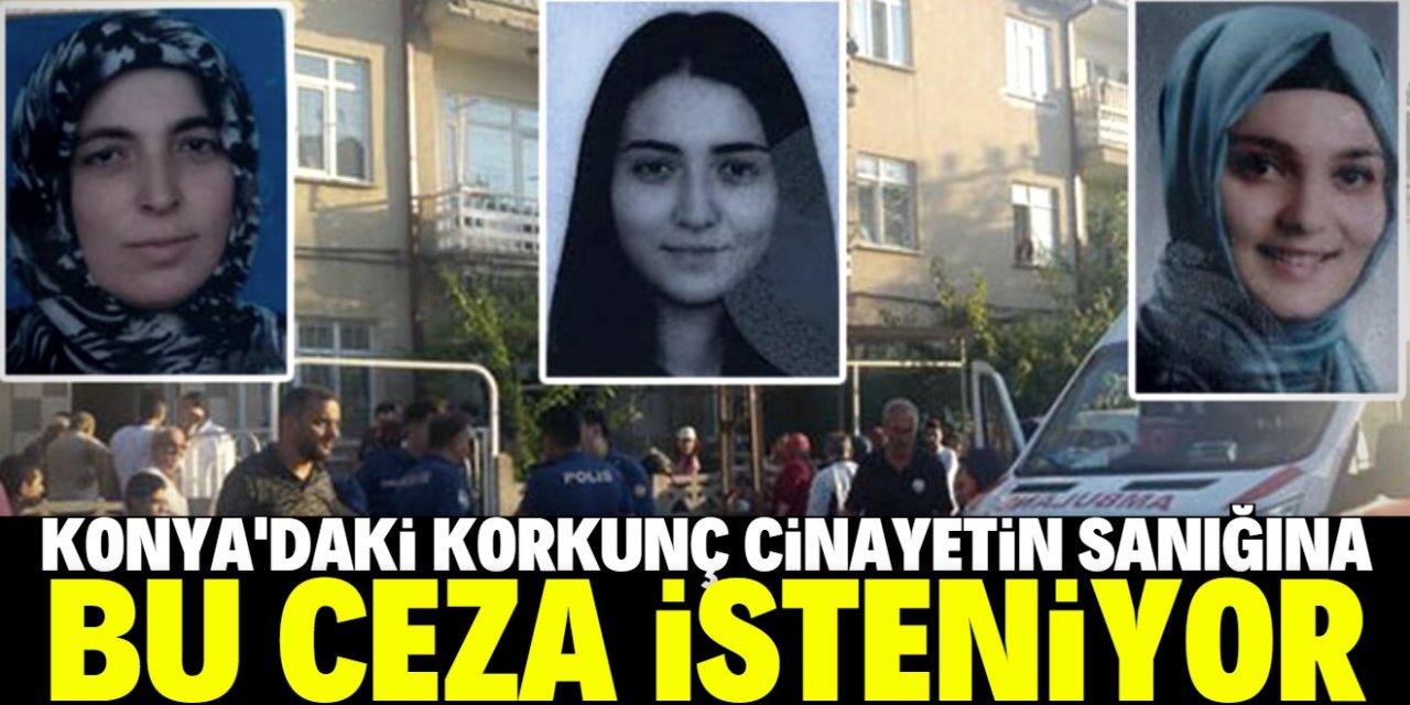 Konya'daki kız kardeşler cinayetinin sanığına istenilen ceza belli oldu