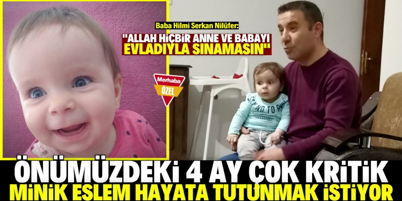 SMA hastası minik Eslem tedavi için destek bekliyor