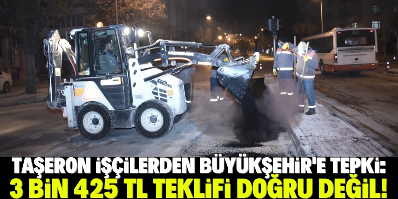 Konya'daki taşeron işçiler: 3 bin 425 TL teklifi doğru değil