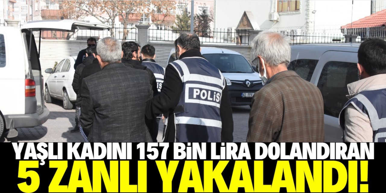 Konya'da telefonla dolandırıcılık yaptıkları iddiasıyla 5 zanlı yakalandı