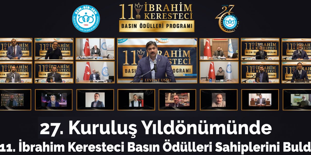 Basın ödülleri sahiplerini buldu