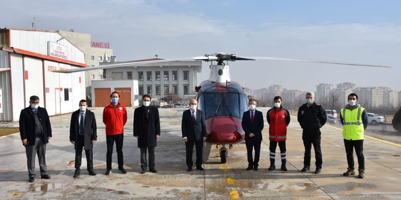 Helikopter ambulans 2 bin 500 kişiye şifa oldu