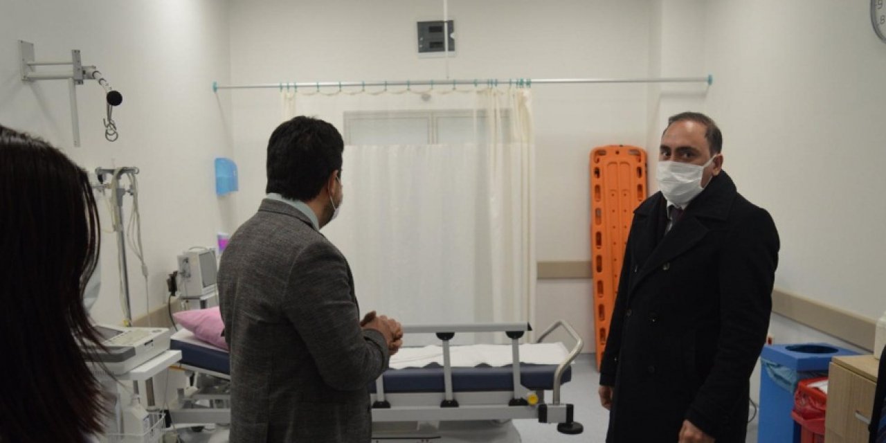 Hüyük Kaymakamı Cüneyt Demirkol'dan hastane ziyareti