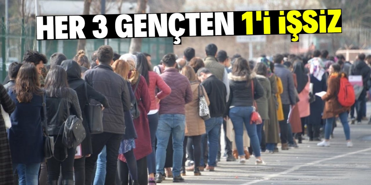 Türkiye'de her 3 gençten 1’i işsiz