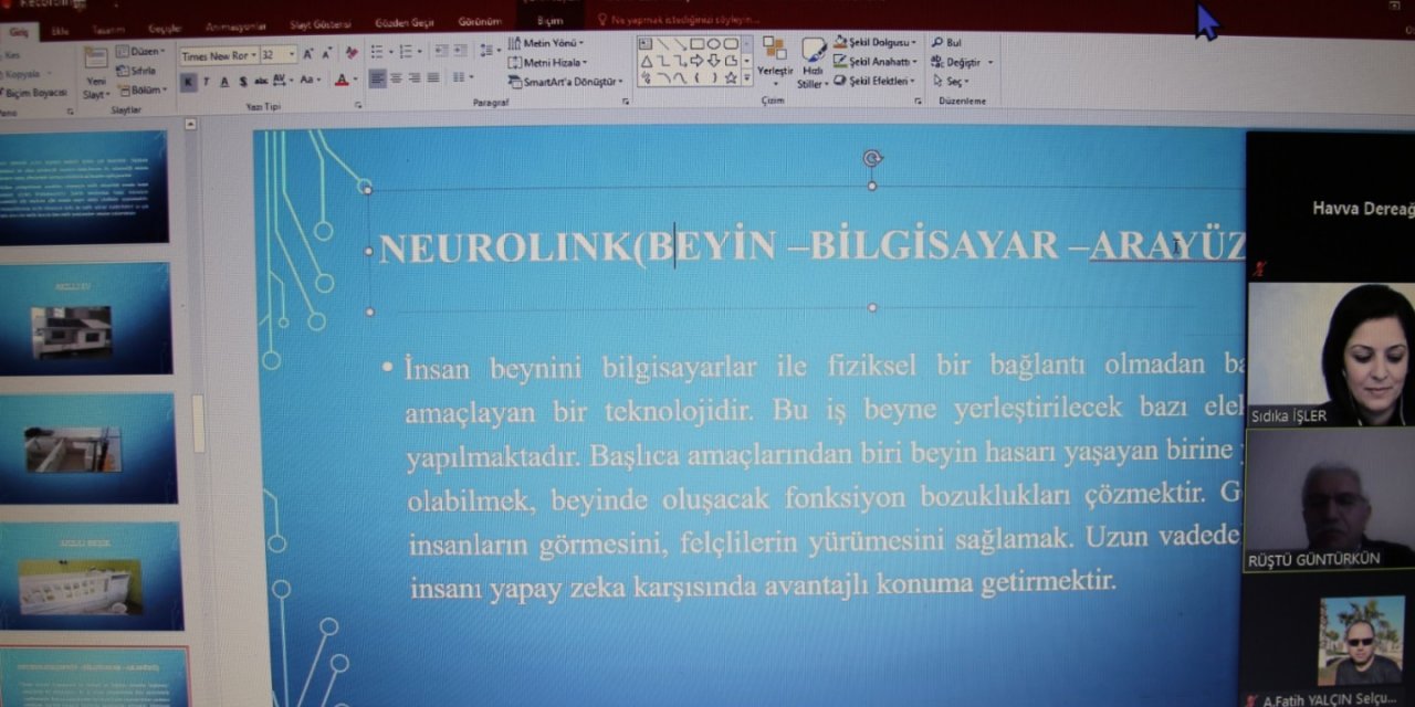 Konya Öğretmen Mektebi'nde "Yapay Zekanın Gelişimi ve Uygulama Alanları" konuşuldu