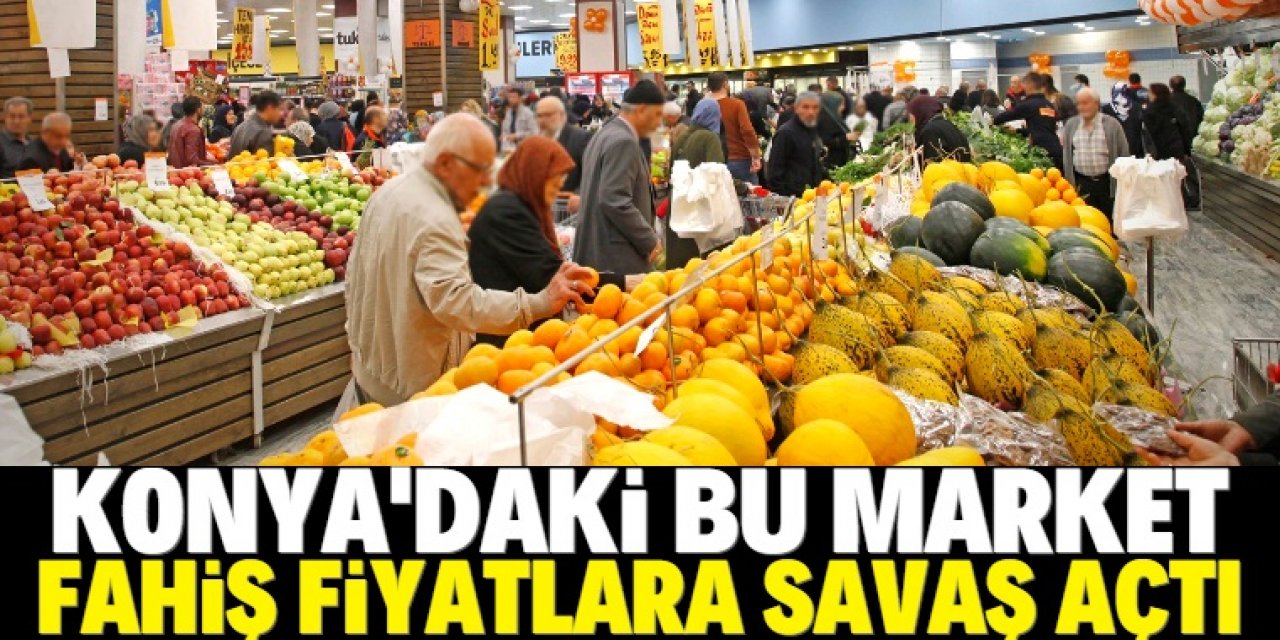 Konya'da 30. yılını kutlayan marketten büyük indirim kampanyası