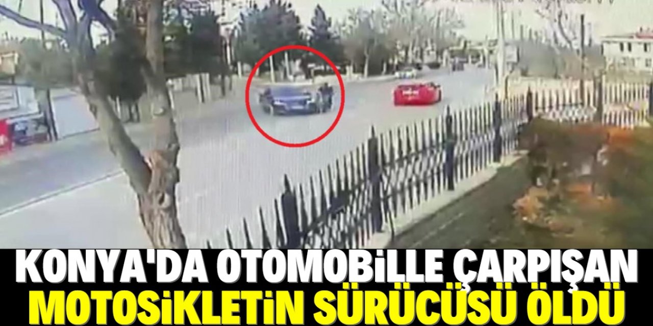 Motosiklet sürücüsü Mehmet'in öldüğü kaza kamerada