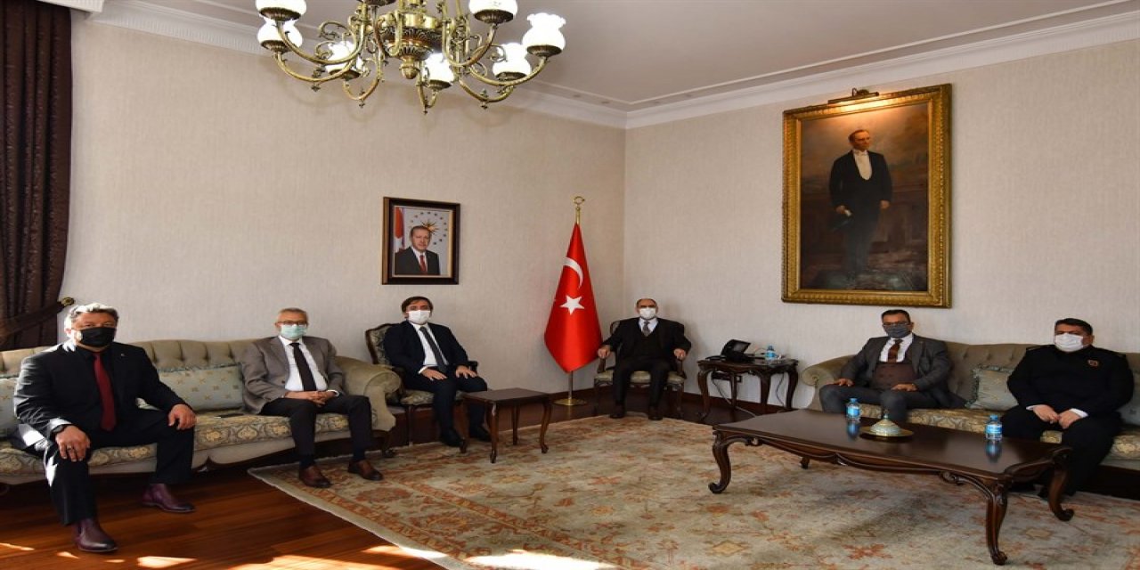 Konya Valisi Özkan, Aksaray Valisi ile heyetini misafir etti