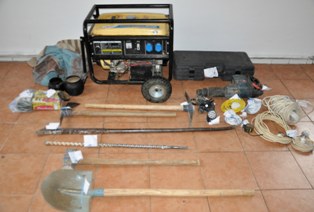 Seydişehir'de kazı malzemeleri ele geçirldi