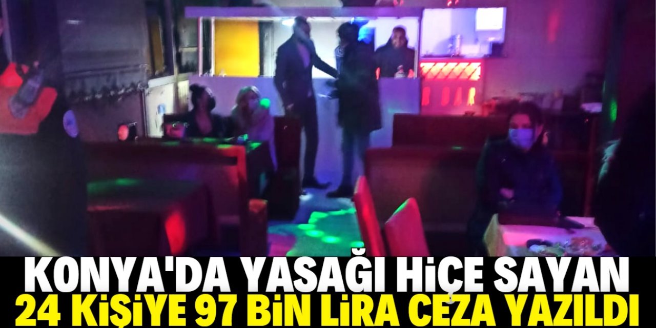 Ruhsatsız eğlence merkezinde yakalanan 24 kişiye 97 bin lira para cezası