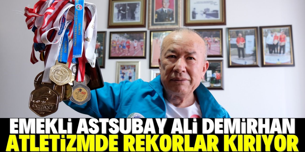 72 yaşında atletizmde Türkiye rekorları kırıyor