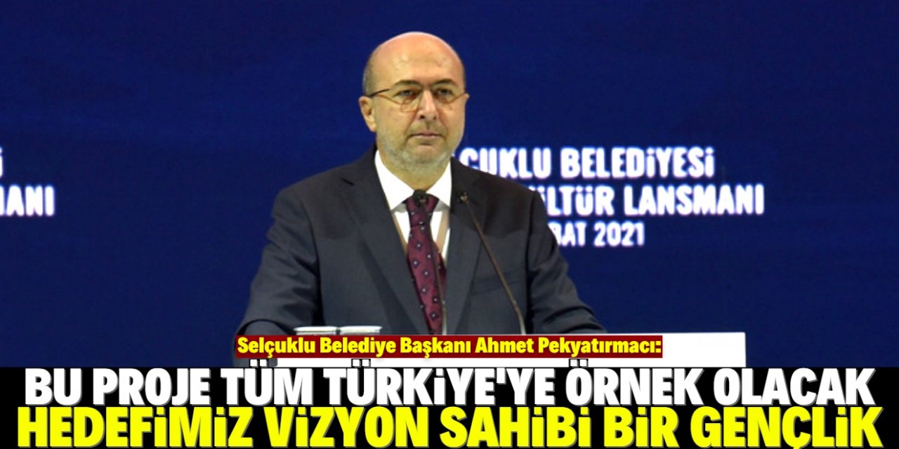 Ahmet Pekyatırmacı, "Hedefimiz vizyon sahibi bir gençlik"