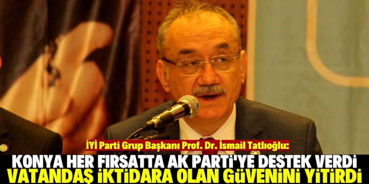 Prof. Dr. İsmail Tatlıoğlu: Vatandaş, iktidara olan güvenini ciddi ölçüde yitirdi