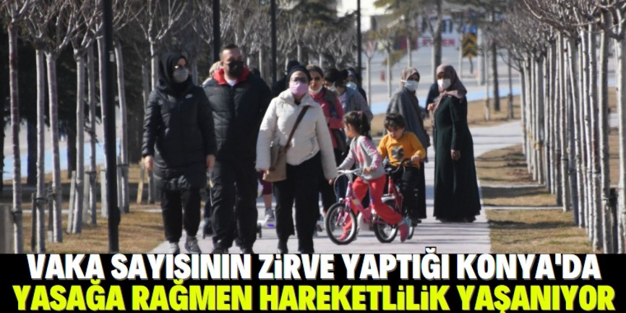 Vaka sayısı artan Konya'da, kısıtlamaya rağmen hareketlilik