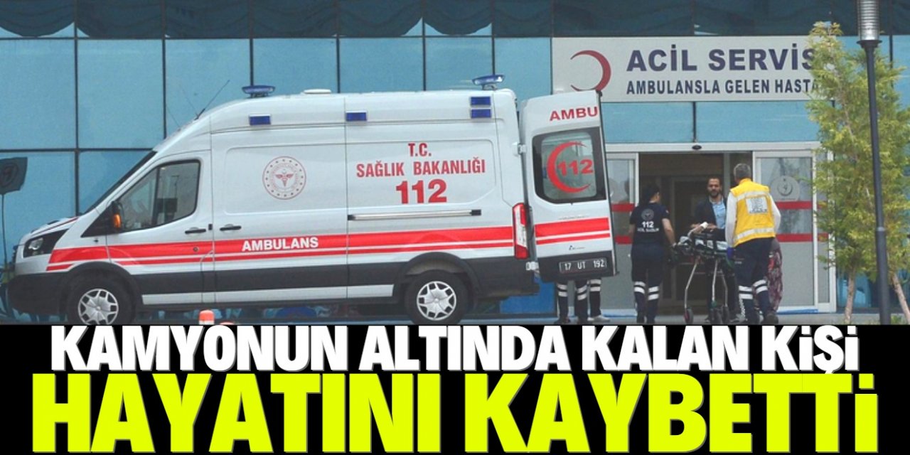 Konya'da çöp kamyonunun altında kalan kişi hayatını kaybetti