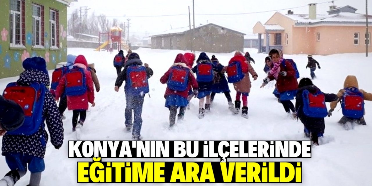 Konya'da kar nedeniyle 5 ilçede uzaktan eğitim yapılacak