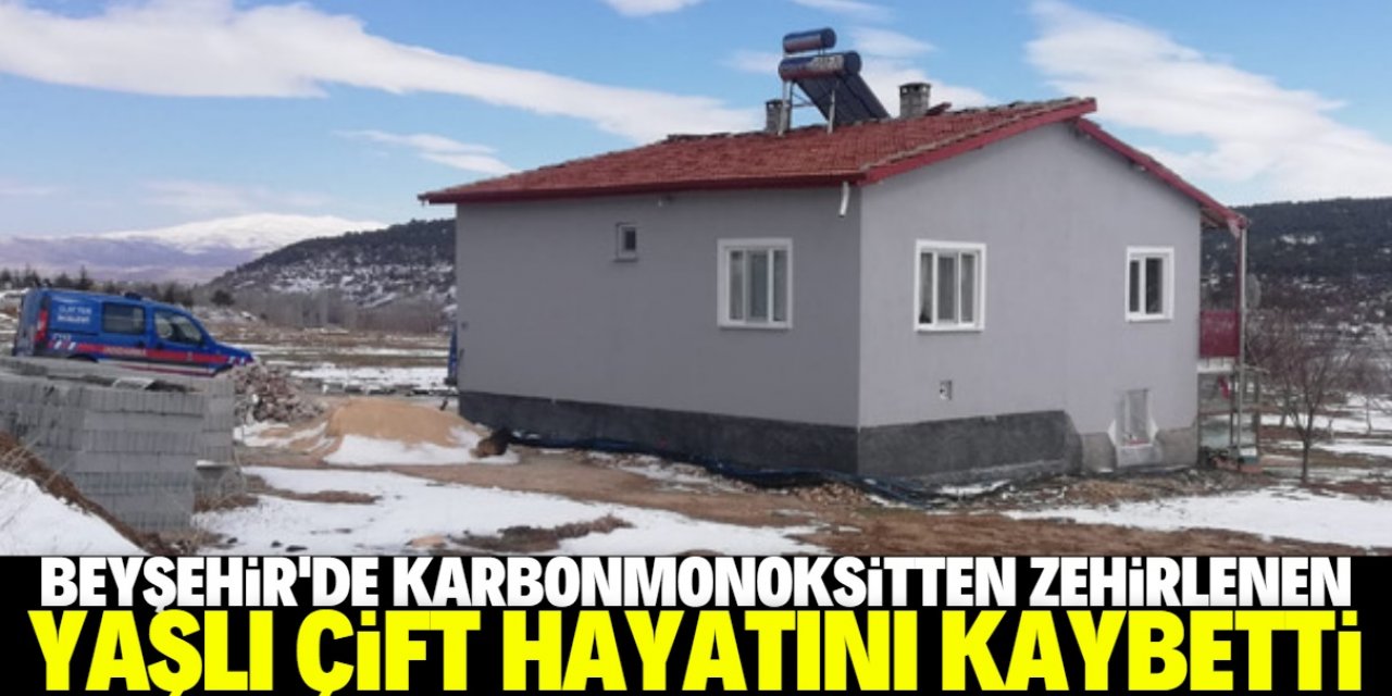 Beyşehir'de yaşlı çift soba gazından zehirlendi