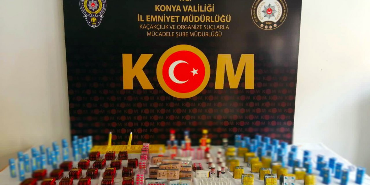 Konya'da 'kaçak tıbbı ilaç' operasyonu; 1 gözaltı