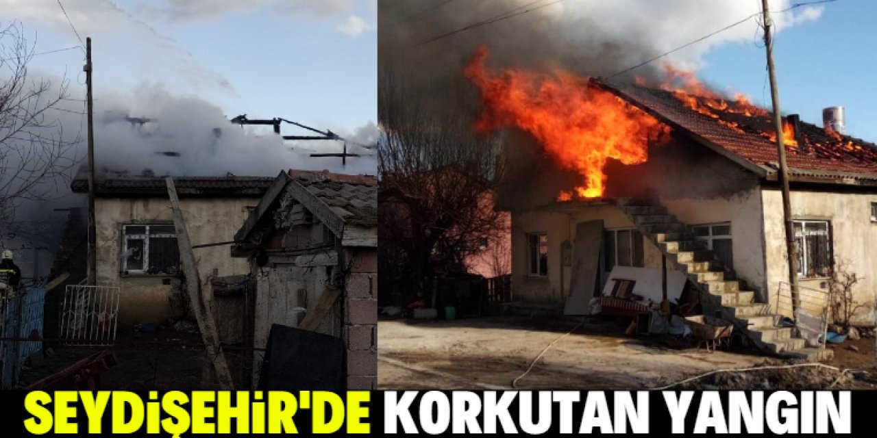 Seydişehir'de ev yangını söndürüldü