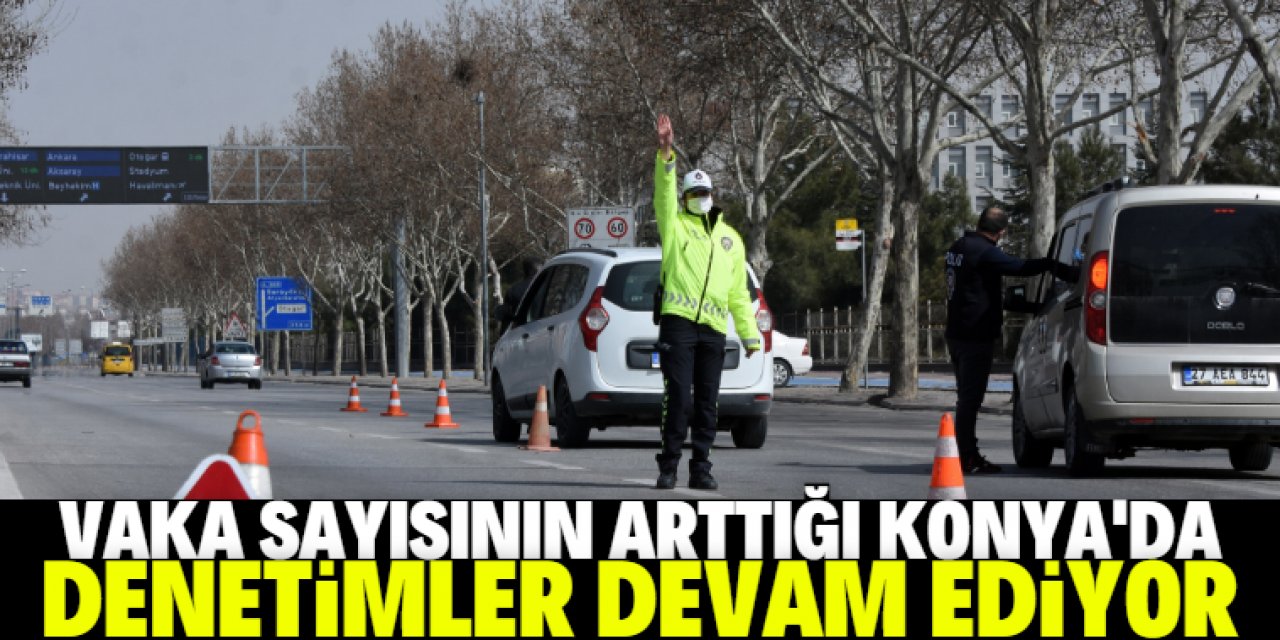 Konya'da kısıtlama denetimleri sürüyor