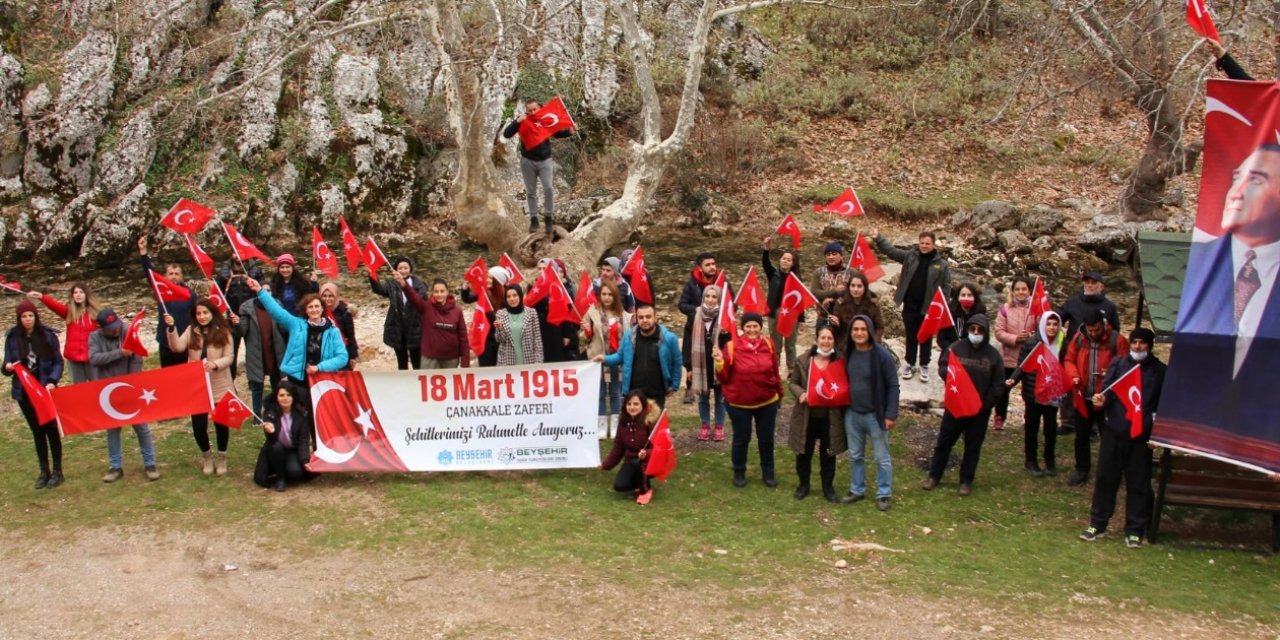 Doğaseverler Çanakkale şehitleri için yürüdü